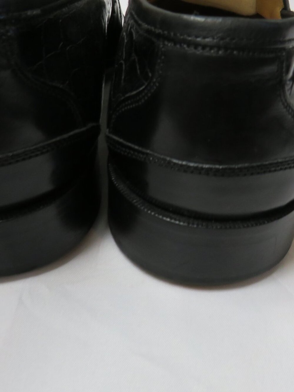 Nice Johnston & Murphy Crocodile Embossed Tassel Loafers Made in Italy 9 M - Picture 8 of 16